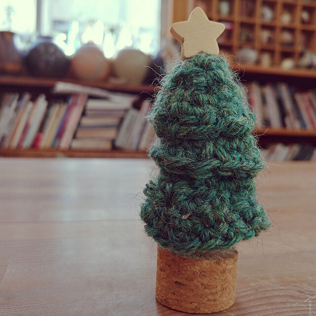 編み物,初挑戦,クリスマス,クリスマスツリー hideakkiiiの部屋