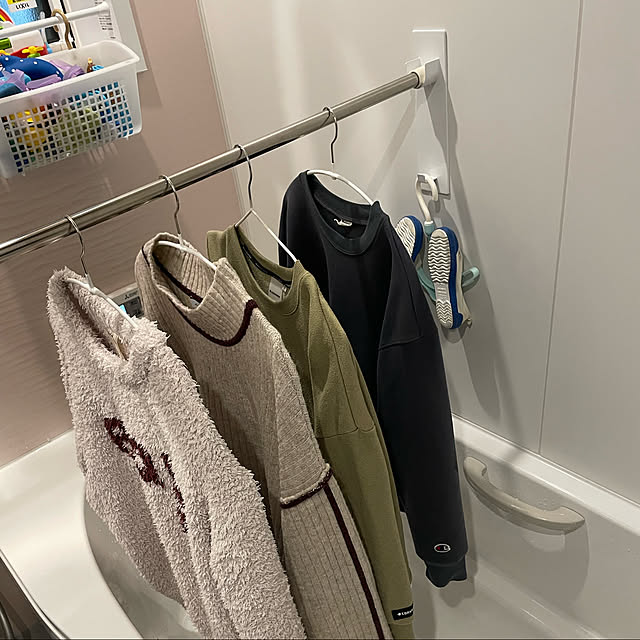 MAWAハンガー,詰めの甘い私,6人家族,こどもと暮らす*,towerシリーズ,LIXIL,Bathroom chieeの部屋