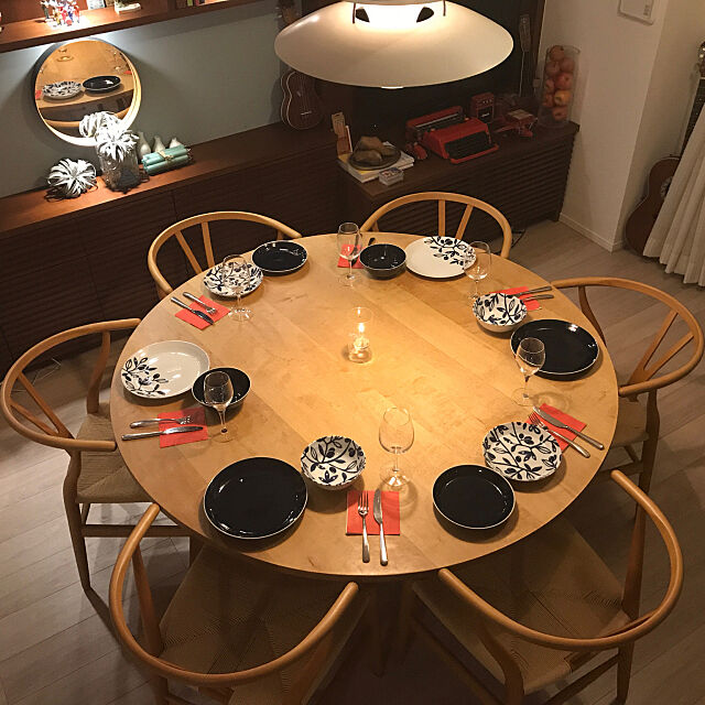 Lounge,SARVEのダイニングテーブル,SLOW HOUSE ,ルイスポールセン ph5,ニトリ2018食器モニター,食器,ニトリ,yチェア Yoheiの部屋