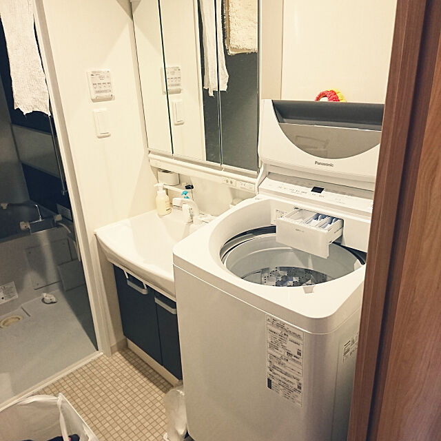 Bathroom,一人暮らし,1LDK,洗濯機 akoの部屋