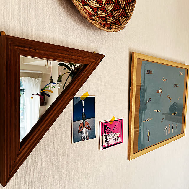 アートポスターのある暮らし,壁掛けミラー,PUEBCO,fine little day,On Walls Yu-sukeの部屋