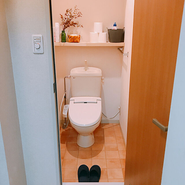 Bathroom,セリア,突っ張り棒,突っ張り棒で棚,DIY pollenの部屋