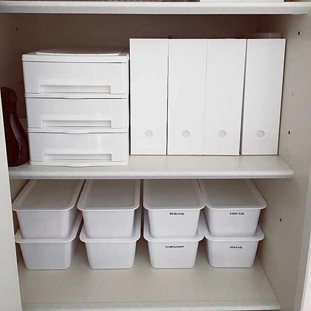 My Shelf,ニトリ,ダイソー,白黒,100均,モノトーン,見せられる収納,シンプルモダン,シンデレラフィット,ファイルボックス aの部屋