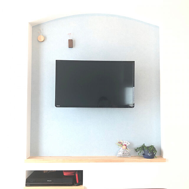 ニッチ,壁掛けテレビ,壁紙,Lounge sanaの部屋