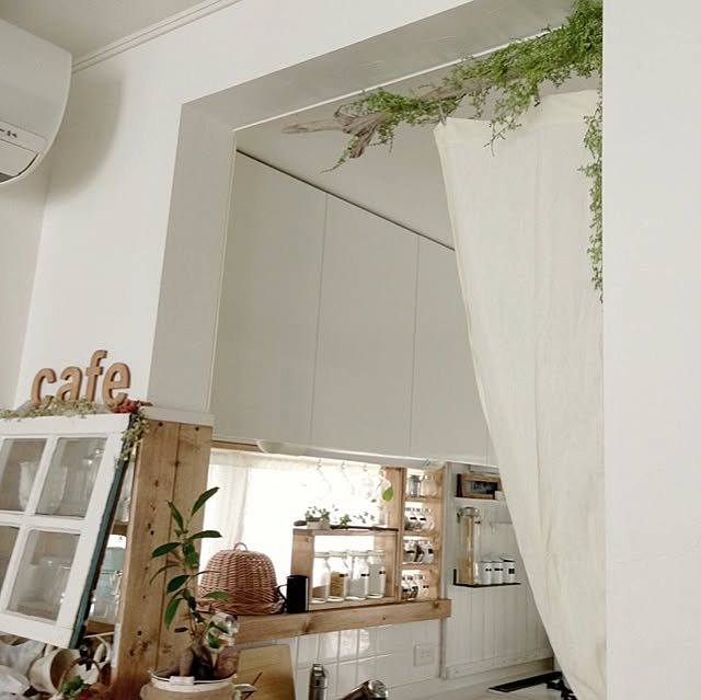 Kitchen,いなざうるす屋さん,リメイク,雑貨,100均,DIY,セリア,流木,観葉植物 mint27の部屋