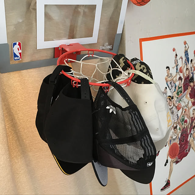 On Walls,NBA,バスケ,スナップバック,スラムダンク,帽子ディスプレイ,帽子収納,R.C.B.C,バスケットボール sakagonの部屋