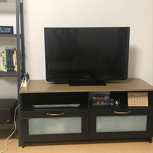 テレビ台リメイク,テレビボード,テレビ台,DIY,100均,ダイソー,IKEA,Lounge wind0208の部屋