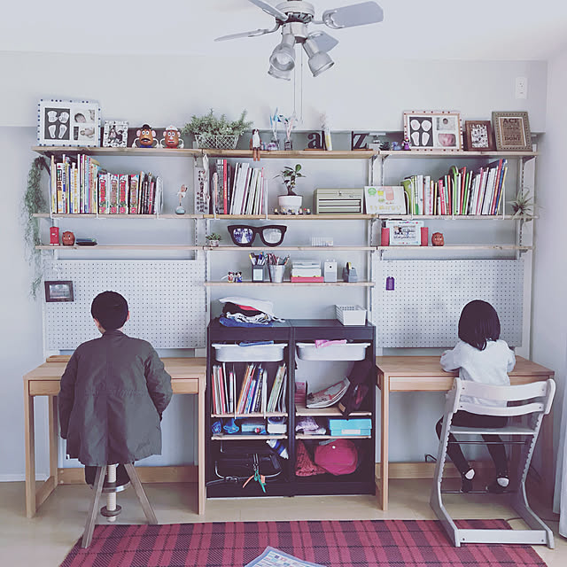 Overview,リビング学習,子どもと暮らす,模様替え,入学準備,ラブリコ,DIY,トロファスト,IKEA,堀田木工,学習机,壁面収納,マンションインテリア,マンション暮らし,日々の暮らし,カルロ tsubasa.towaの部屋