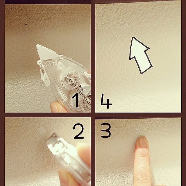 On Walls,画ビョウの跡,穴を隠す,画ビョウの跡消,修正テープ Mie-koの部屋