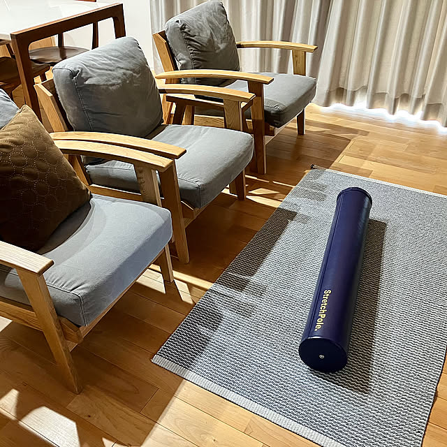 ストレッチポール,朝活,癒し,無垢床,ナチュラルインテリア,メープル無垢材,コメントお気遣いなく♡ yoppiの部屋