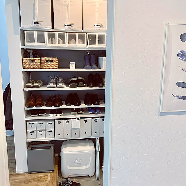 シューズボックス,シューズクローゼット,シューズクローク,無印良品,ファイルケース,IKEA,消臭元パルファム,香りのある暮らし,消臭,玄関,Entrance,skubb Minteaの部屋