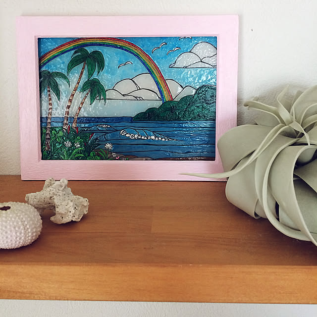 My Shelf,ニセロちゃん♡,ヘザーブラウン風,ステンドグラス風,ガラス絵の具,ダイソー,いいね、フォロー本当に感謝デス☺︎,フォロワー様1600名様超！！感謝です♡ yudumireの部屋