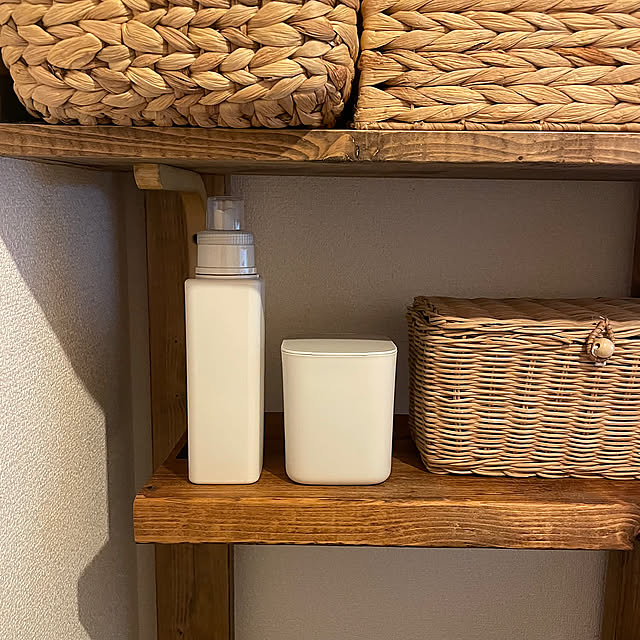 Bathroom,1dpダストボックス,セリア,スティック洗剤,生活感をなくしたい,洗剤詰め替え young39の部屋