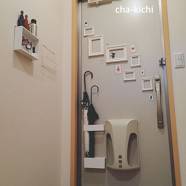 Entrance,1K,傘立て,一人暮らし cha-kichiの部屋