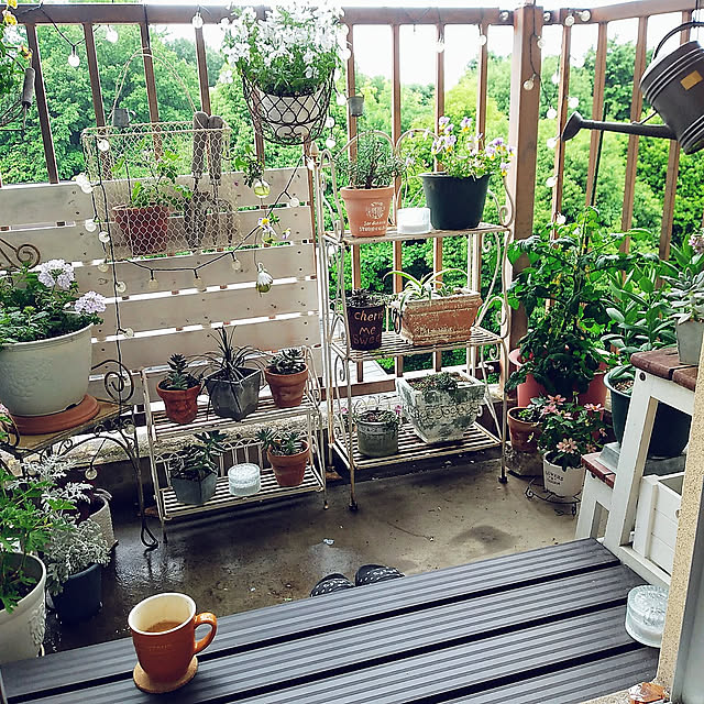My Shelf,雨の日の楽しみ方,ガーデニング,一人暮らし,団地,ガーデン雑貨,築40年以上,団地のベランダ,ベランダガーデン,すのこDIY,コーヒータイム,縁側風 sanaの部屋