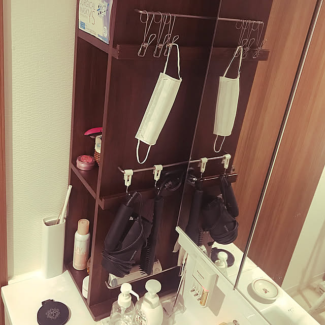 吊り下げ収納,洗面所,収納アイデア,転用アイデア mi-saの部屋