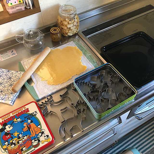 お気に入り,空き缶,クッキー型,無農薬レモン,刺し子ふきん,ディズニーランド,Kitchen tommyの部屋