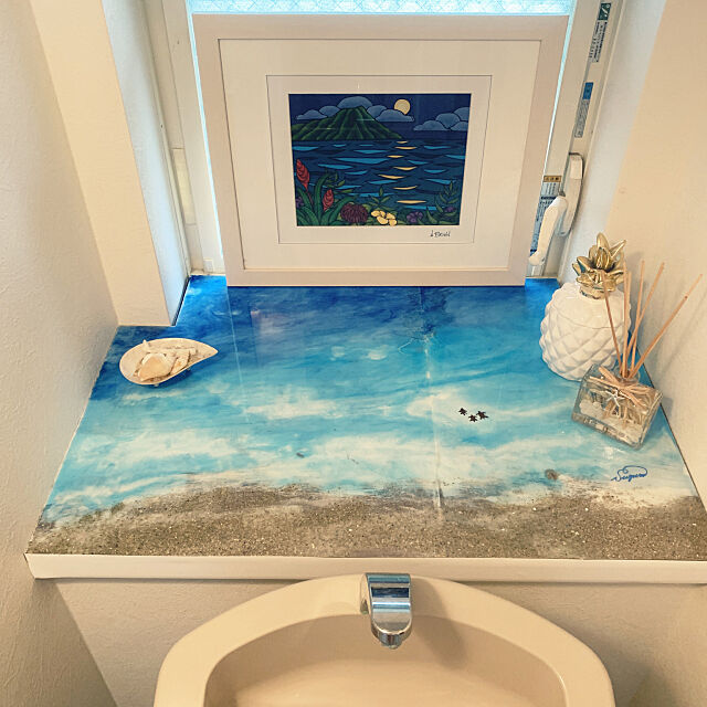 ハワイの砂,レジンアート,Bathroom kabooochaの部屋
