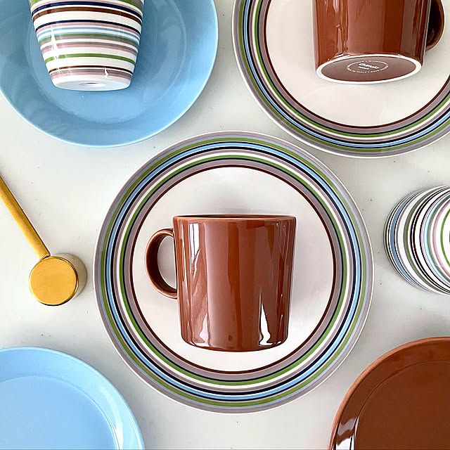 食器好き,北欧食器,北欧雑貨,origo,オリゴ,ティーマ,Iittala,イッタラ ティーマ,ヴィンテージブラウン,テーブルコーディネート,マグ,マグカップ,北欧,北欧インテリア,建売住宅,好きなものに囲まれて暮らす,狭小住宅,My Desk,イベント参加 arilemaの部屋