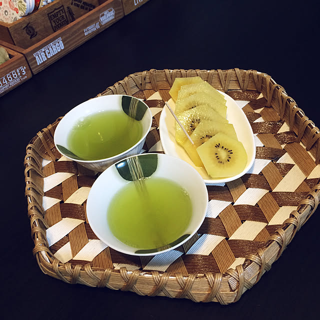 My Desk,ハンドメイド,六角トレー,エコクラフトカゴ,鉄線編み,永大の家,カフェセット,Wrap Fun fff.eduの部屋
