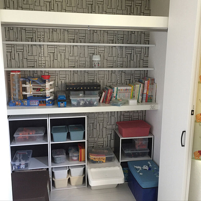 My Shelf,カラーボックス,狭い部屋　,壁面収納,本棚,クローゼットの中 HARU0408の部屋