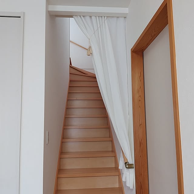 Lounge,節約,階段,エアコンの節約,電気代の節約,カーテン作りました mutsuの部屋