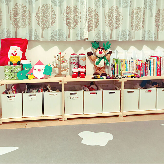 My Shelf,木が好き♡,こどもスペース,子供のいる暮らし,北欧,ムーミン♡,クリスマスディスプレイ piの部屋