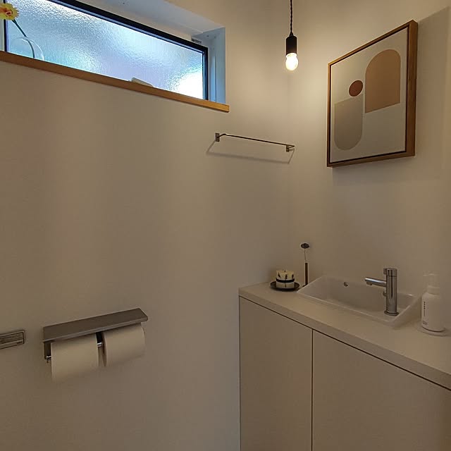 Bathroom,トイレのインテリア,カフェ風,北欧,注文住宅,北欧インテリア,かわいい,ナチュラルカラー,ナチュラル,心地よい暮らし kumako.ieの部屋