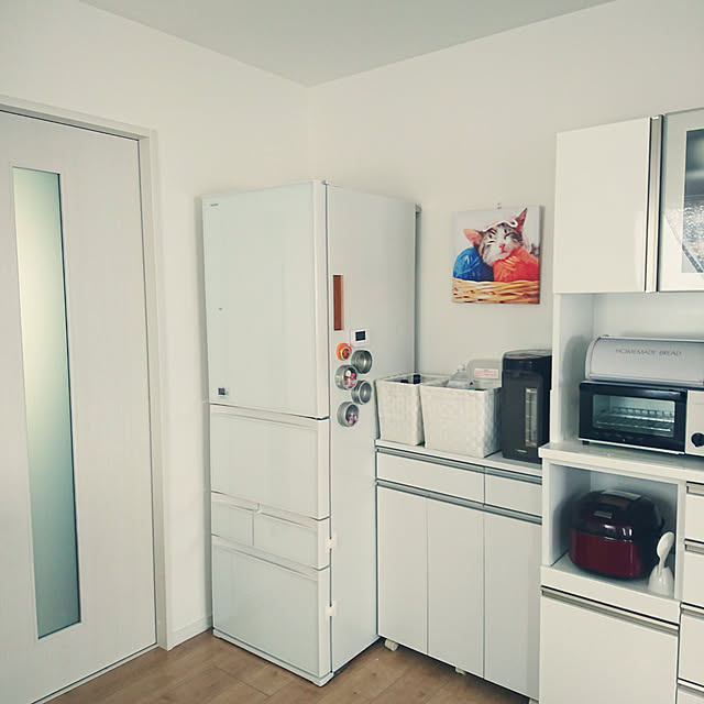 Kitchen,カゴ収納,バスケット,ペールカウンター,こどもと暮らす,こどものいる暮らし soramameの部屋