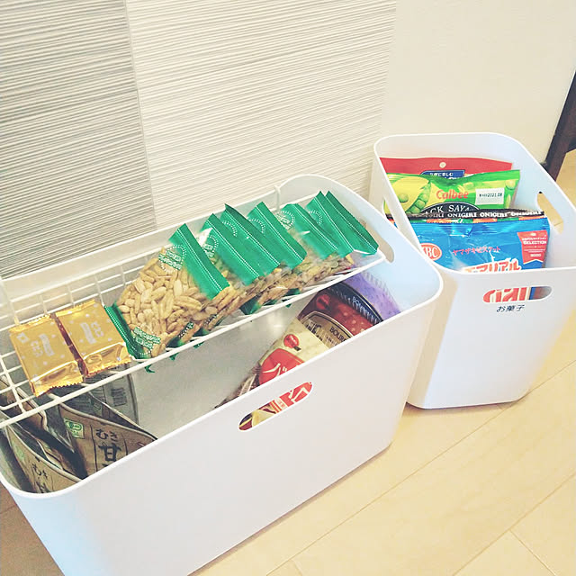 My Shelf,お菓子収納,ニトリ♡,ソフトNインボックス,ニトリ愛用,収納,快適な暮らし,DAISO商品,ワイヤー棚 aho51の部屋