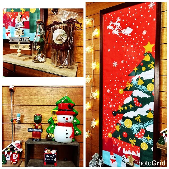 Entrance,クリスマス,IKEA 雑貨,サリュ,手ぬぐい額,手ぬぐい,クリスマスディスプレイ,いいね&フォローありがとうございます☆,スリーコインズ,セリア ha.happy_0404の部屋