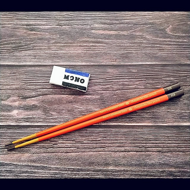 My Desk,10分でできる,鉛筆お箸,手作り箸置き,消しゴム,MONO消しゴム waniwaniの部屋