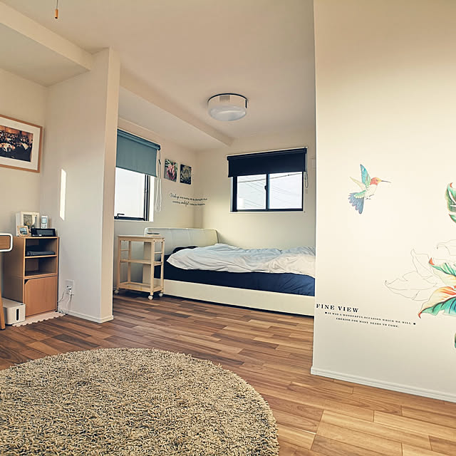 Bedroom,ニトリ,建売,3階建て,寝室,寝室インテリア,ウォールステッカー korの部屋