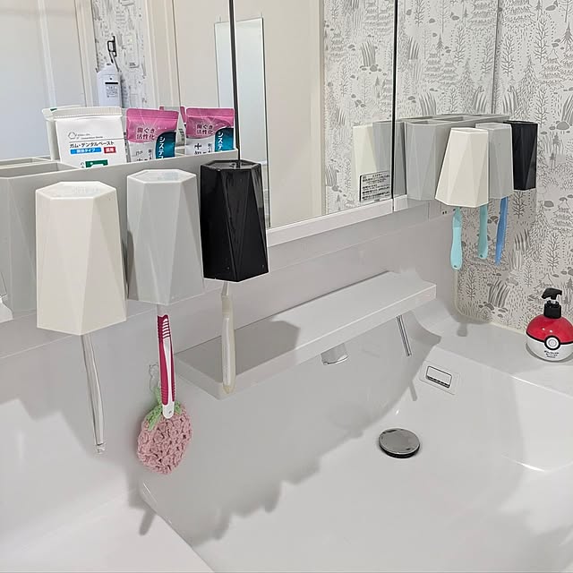 Bathroom,洗面所グッズ,歯ブラシホルダー,コップホルダー,オススメ,歯ブラシ＆コップホルダー,洗面所,TOTO,新日本ホームズ,ホームズオーナー,WISHCLUB,wishクラブ fumitanの部屋