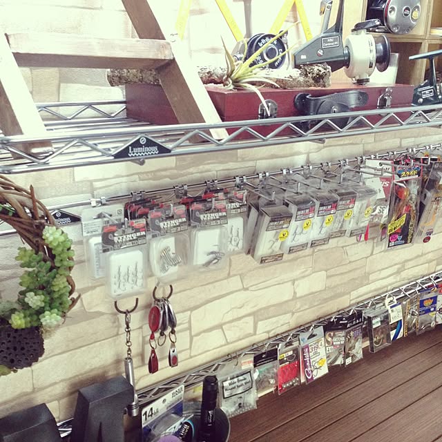 My Shelf,スチールラック,ルミナスラック,パーフェクトフロアーズ,釣り具,釣り具収納,物置部屋を改造計画 kuroの部屋