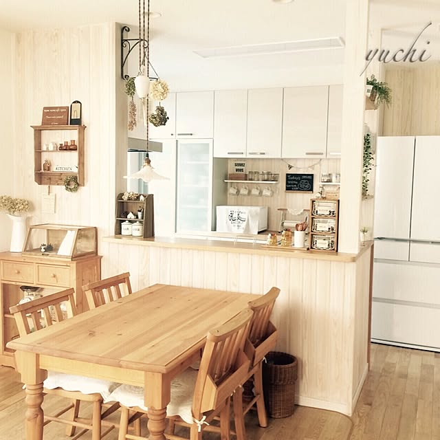 Kitchen,ナチュラルインテリア,ナチュラル同盟♡,ショーケース DIY,みんなからの素敵便♡ yuchiの部屋