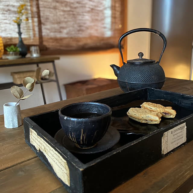 おやつ,一階和室,そうめん箱リメイク,南部鉄瓶,Bedroom rookuの部屋