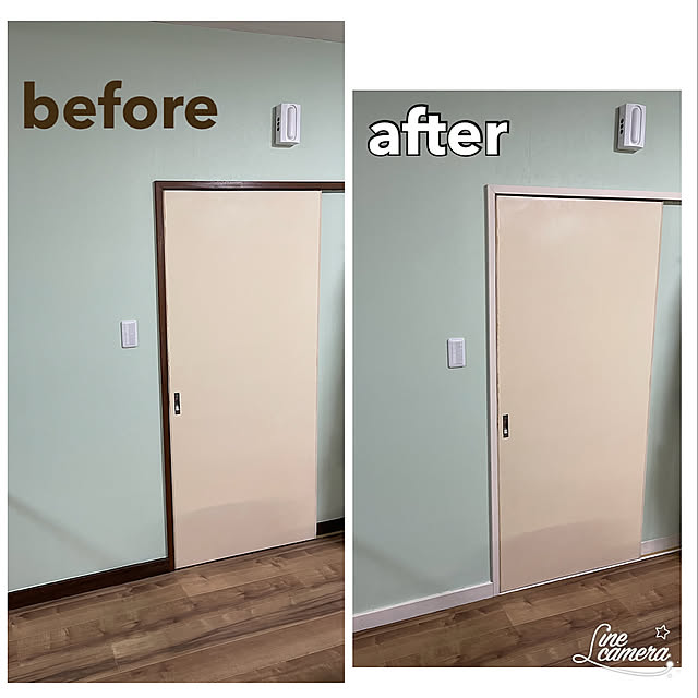 ミルクペイント,before→after,DIY初心者,中古戸建て,セルフリフォーム中,DIY,ダイソー,ナチュラル,セルフリノベーション中,塗装,ペンキ,Overview mariの部屋