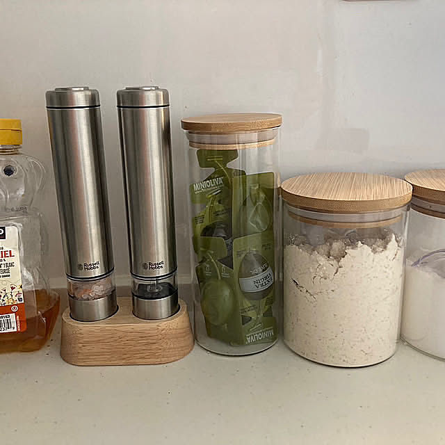Kitchen,調味料収納,100均,ナチュラル,ダイソー chi...の部屋