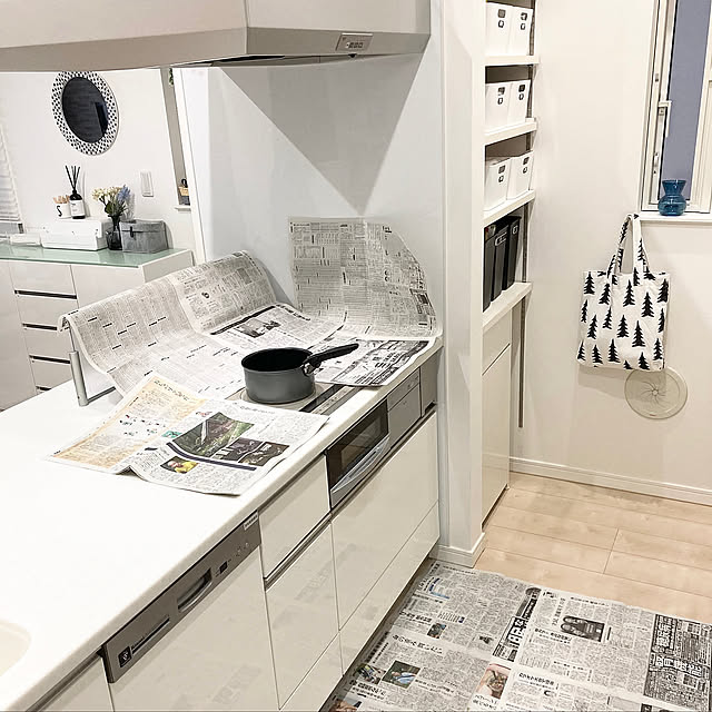 ティファール,fine little day,IKEA,新聞紙活用,掃除アイデア,シンプルインテリア,フランフラン,モノトーンインテリア,ホワイト×グレー,ホワイトインテリア,シンプルモダン,Kitchen yu-yuukiの部屋