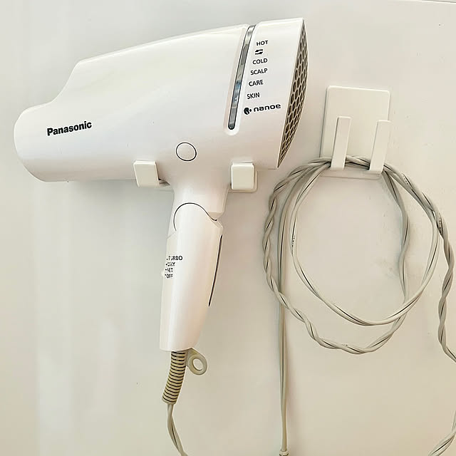 Bathroom,収納見直し,白が好き,ホワイトインテリア,洗面所を快適に,洗面所収納,ドライヤースタンド,ドライヤーホルダー,ドライヤー収納,収納,吊り下げ収納,IGやってます mikaの部屋
