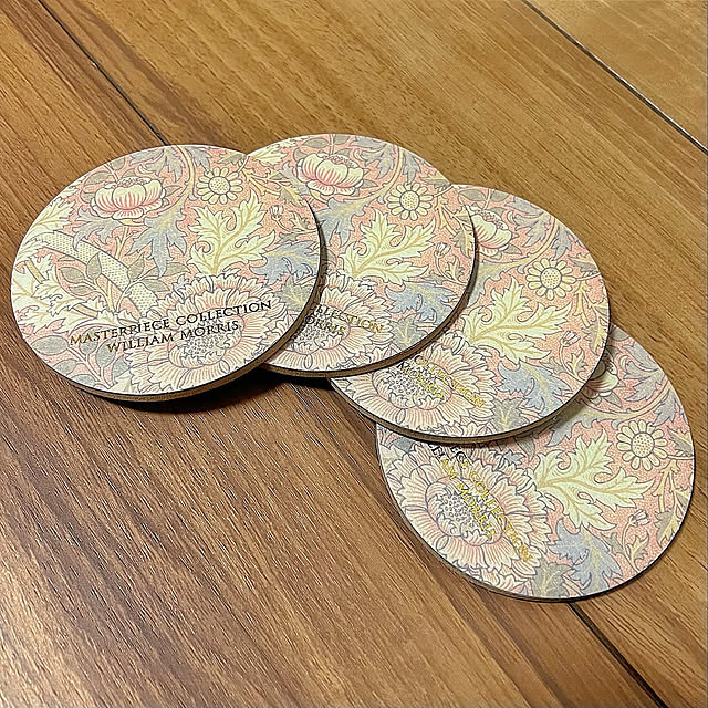 10分でできる,ウィリアムモリス,コースターDIY,Morris & Co.,コースター Ys_worksの部屋