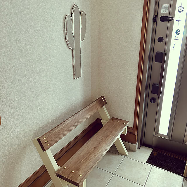 Entrance,玄関,ベンチ DIY,ベンチ,DIY,カインズホーム,ワークショップ ayuchiの部屋