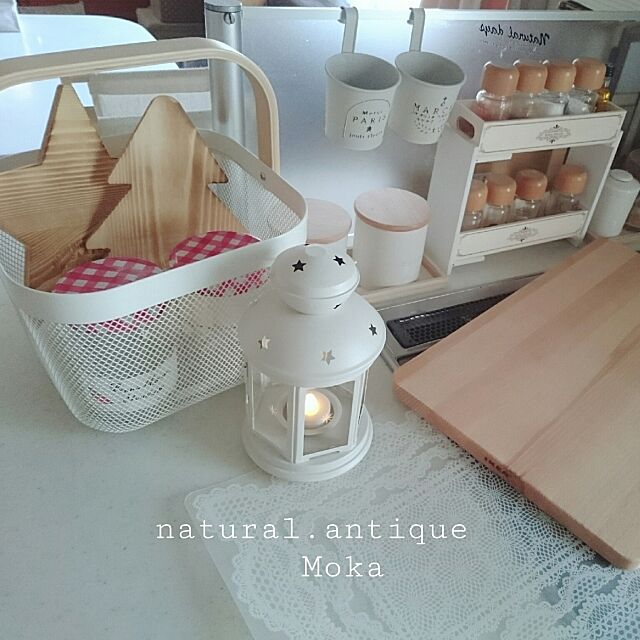 Kitchen,ナチュラル･アンティーク,ナチュラル,3coios,セリア,Studio Clip,ダイソー,IKEA Mokaの部屋