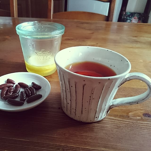 My Desk,無印良品のお皿,スタジオクリップのcup,おうちカフェ♡,WECK Makikoの部屋