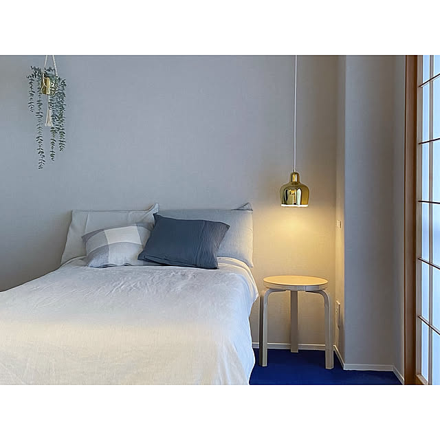 Bedroom,artek,stool60,スツール60,A330S,ゴールデンベル,アルテック,北欧インテリア,北欧家具,リノベーション,中古を買ってリノベーション,アルヴァ・アアルト,マンションリノベーション,リノベーションマンション,中古住宅リノベーション,フルリノベーション seven.hausの部屋