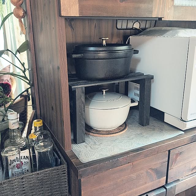 Kitchen,DIY,田舎暮らし,木の家,天井梁,古民家風,日本家屋,薪ストーブのある暮らし,キッチンはカントリーっぽく,築150年以上,ストウブ鍋 naoの部屋