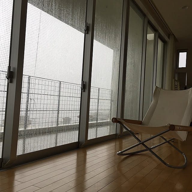 台風,ベランダ Runaの部屋