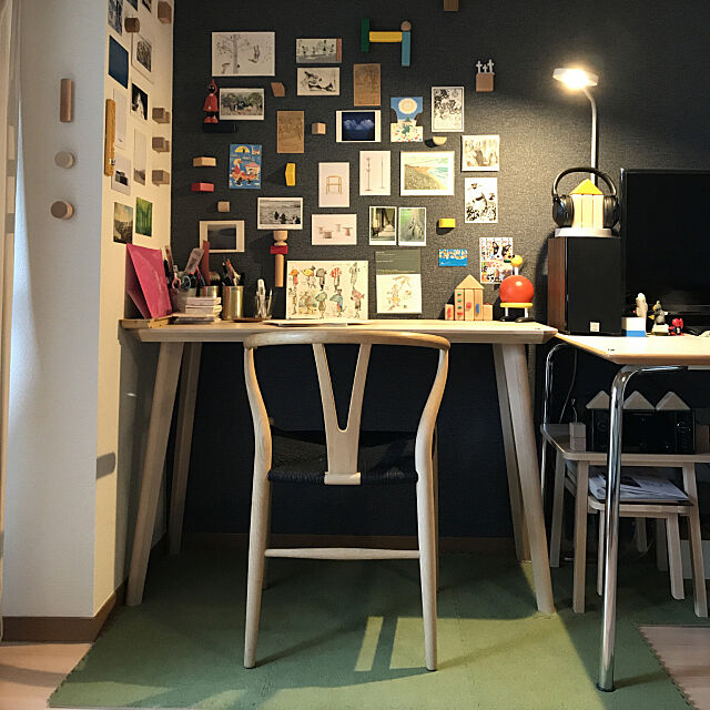 My Desk,カールハンセン&サン,ナチュラル,IKEA,一人暮らし,HAY CASTORの部屋