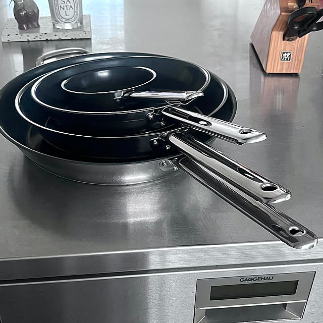 Kitchen,アイランドキッチン,IKEA,フライパン,キッチン道具,GAGGENAU riakanaの部屋